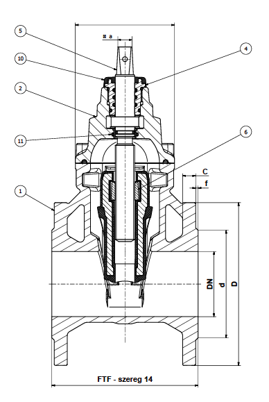 Клиновая задвижка 111 UG (DN 40-300)