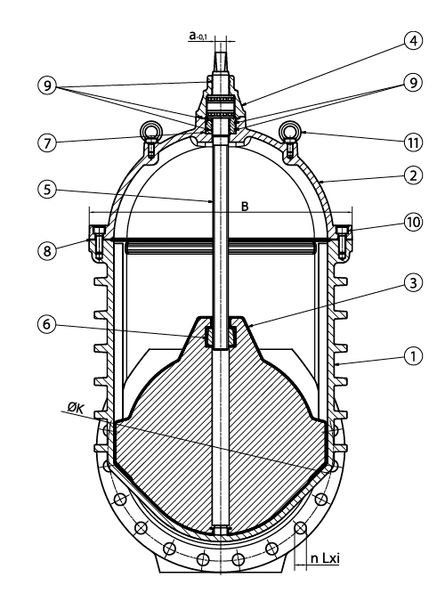 Клиновая задвижка 111 UG (DN 350-500)