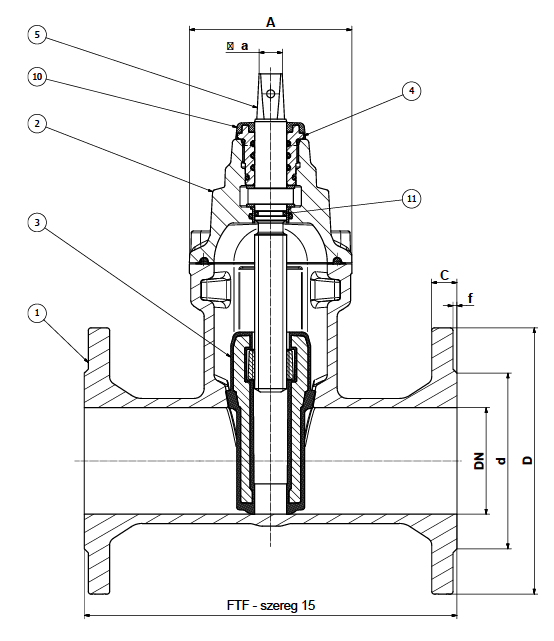 Клиновая задвижка 111 UG (DN 40-300)