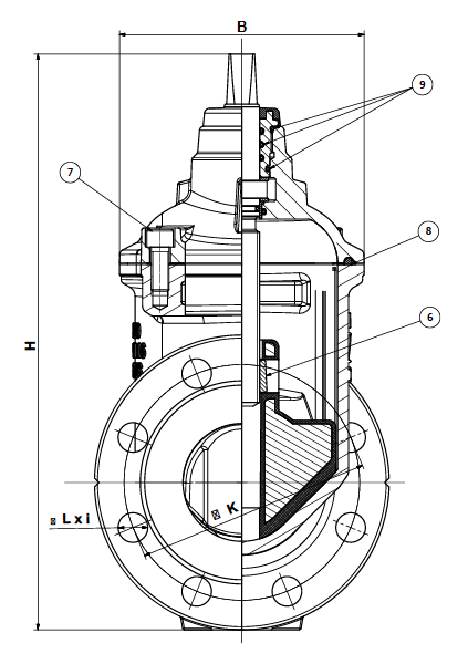 Клиновая задвижка 111 UG (DN 40-300)