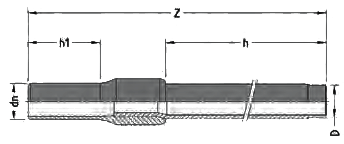 Переход сталь-ПЭ Ø25-125 EUROSTANDARD