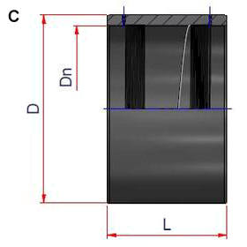 Муфта электросварная NUPIGECO PE100 SDR17 PFA/PN10