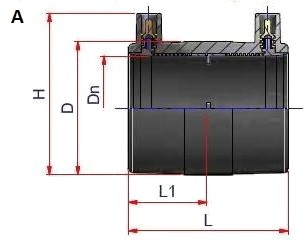 Муфта электросварная NUPIGECO PE100 PFA/PN25