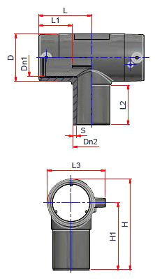 Тройник электросварной NUPIGECO PE100 SDR11 PFA/PN16