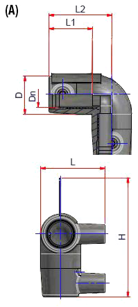 Отвод 90° электросварной PE100 SDR11 PFA/PN14